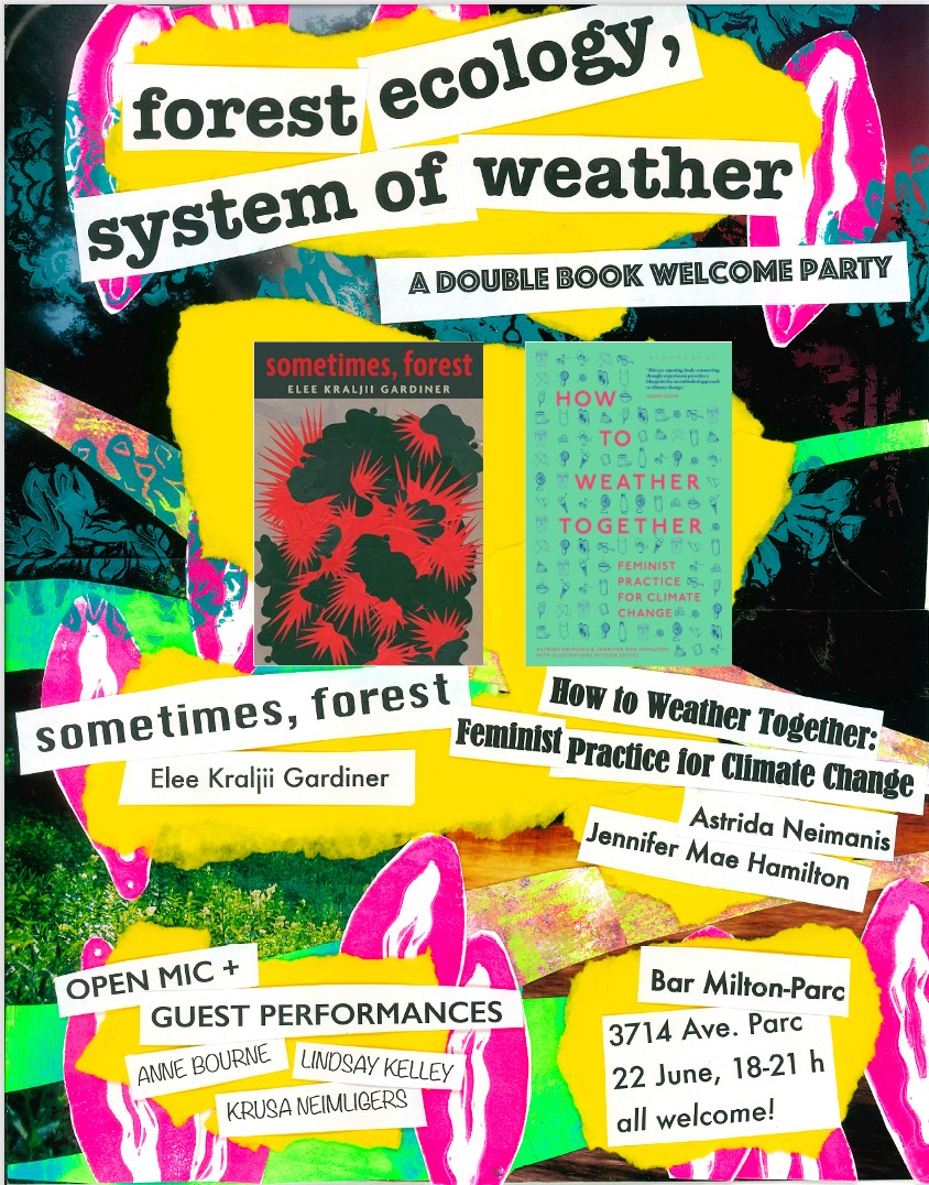 forest ecology/a system of weather: a double book welcome party, June 22, 2026